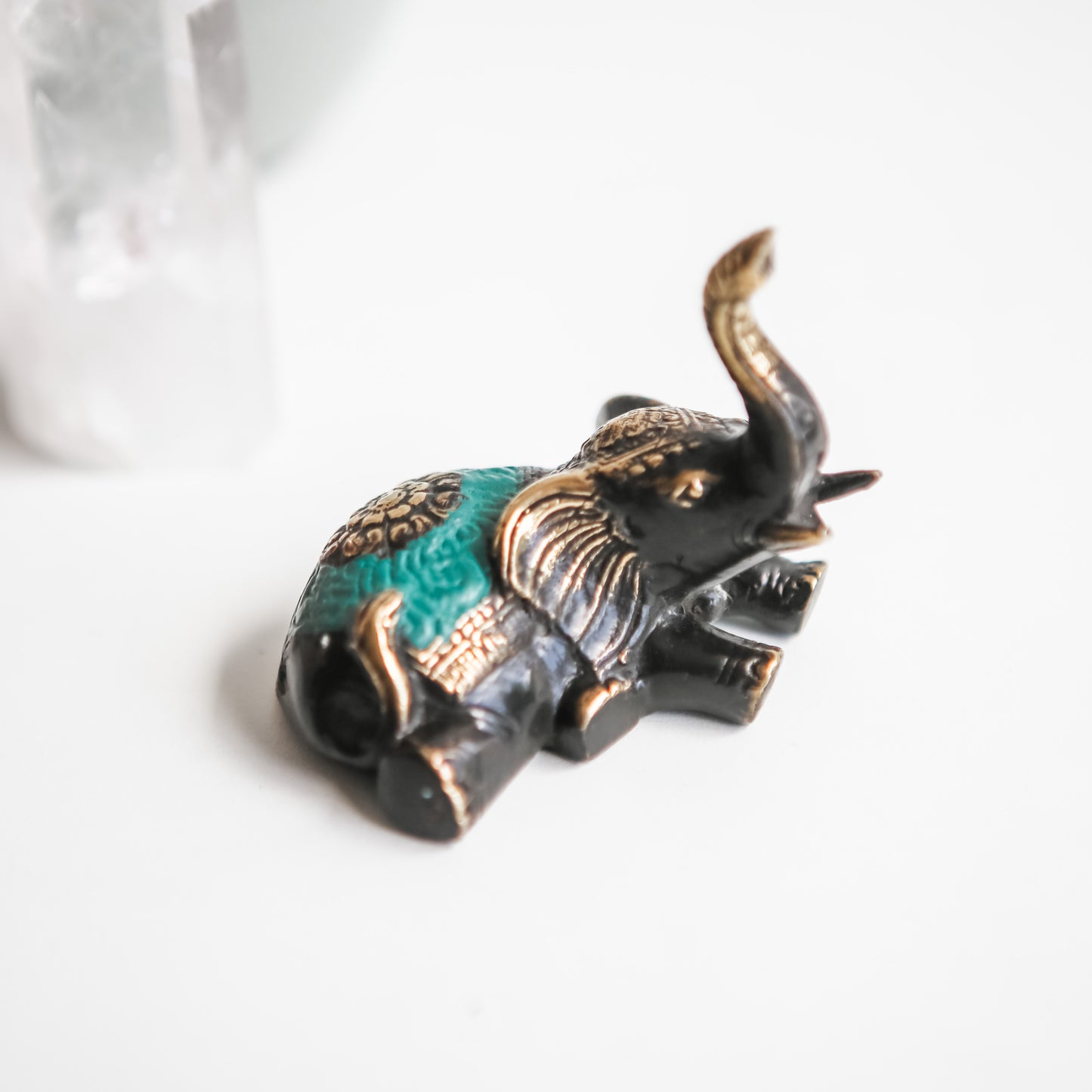 Sleeping Elephant Brass Statue