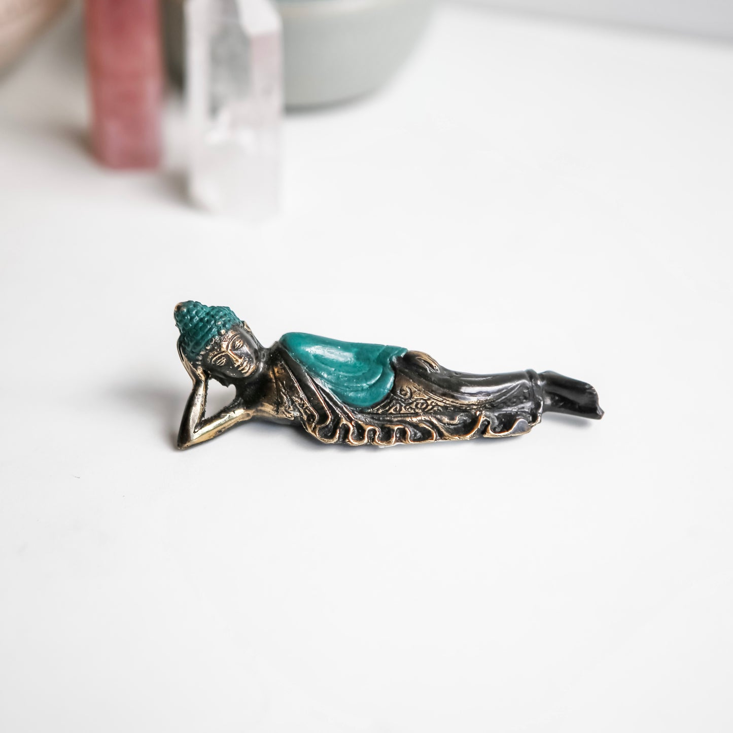 Sleeping Buddha Brass Statue