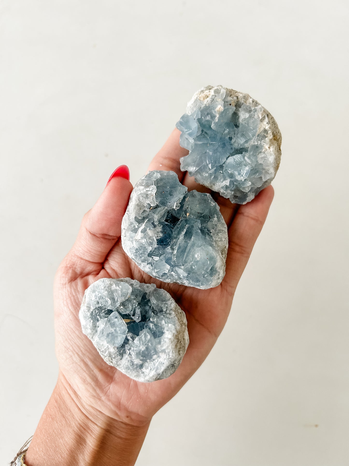 Celestite Cluster XS