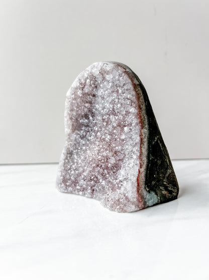 Lavender Amethyst Standing Geode (575g)