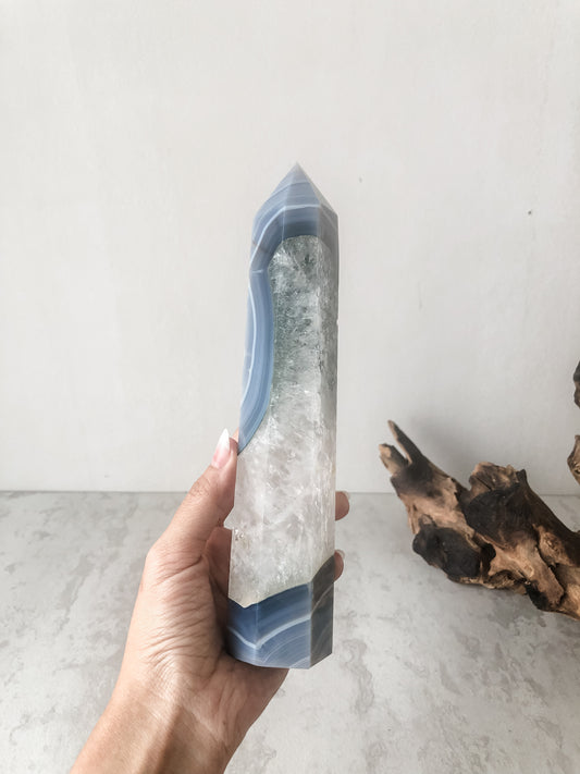 Botswana Agate Tower L (20.5cm)