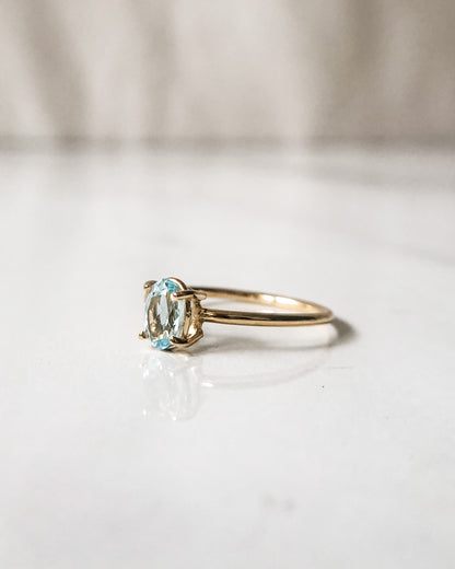 Sky Blue Topaz Ring - 14K Gold Vermeil (Pre-Order)