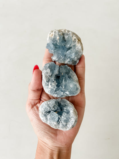 Celestite Cluster XS