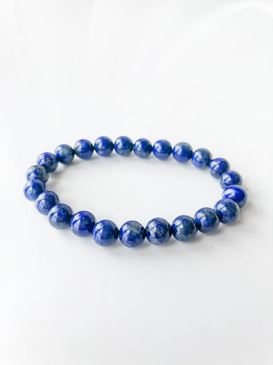 Crystal Beads Bracelet - Lapis Lazuli