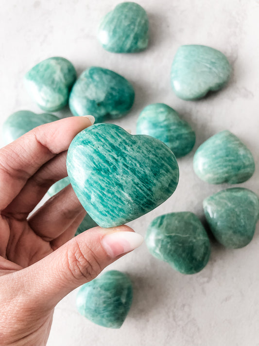 Amazonite Heart