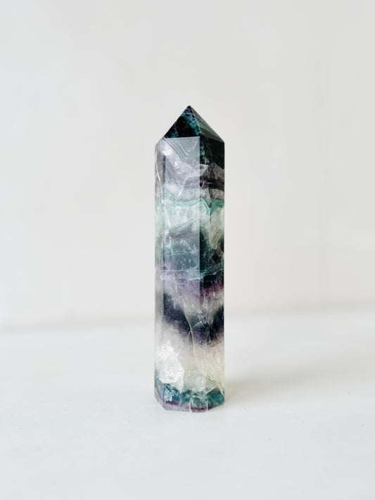 Rainbow Fluorite Tower L (17.5cm)