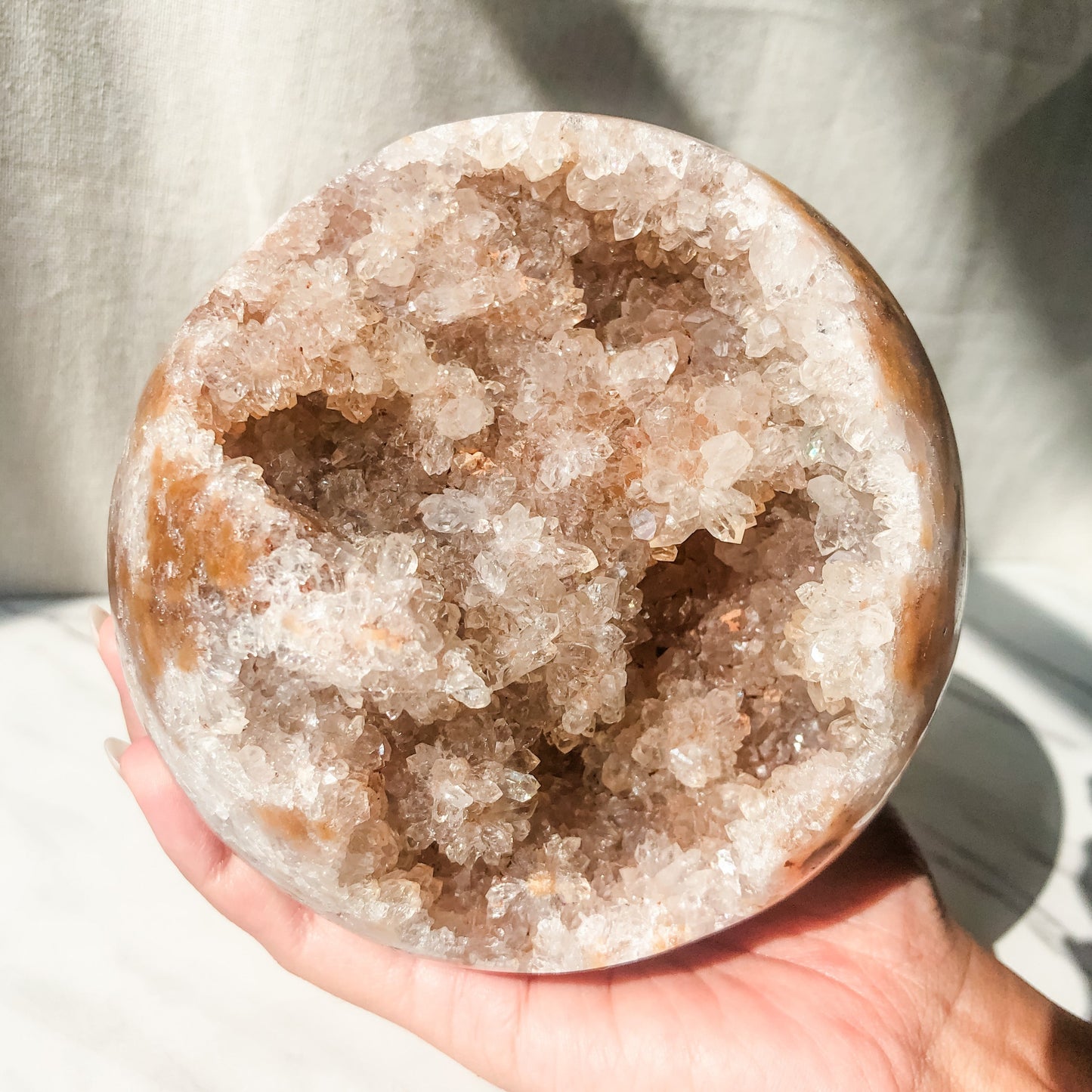 Pink Amethyst Druzy Sphere (1.8kg)