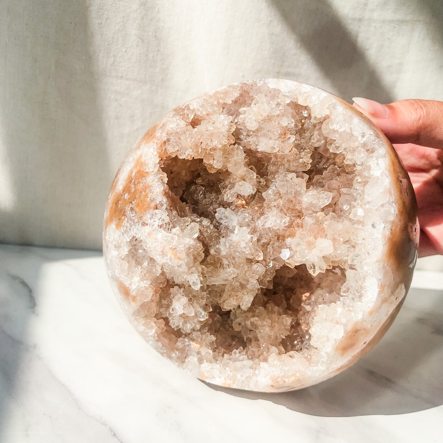 Pink Amethyst Druzy Sphere (1.8kg)