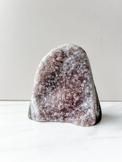 Lavender Amethyst Standing Geode (575g)