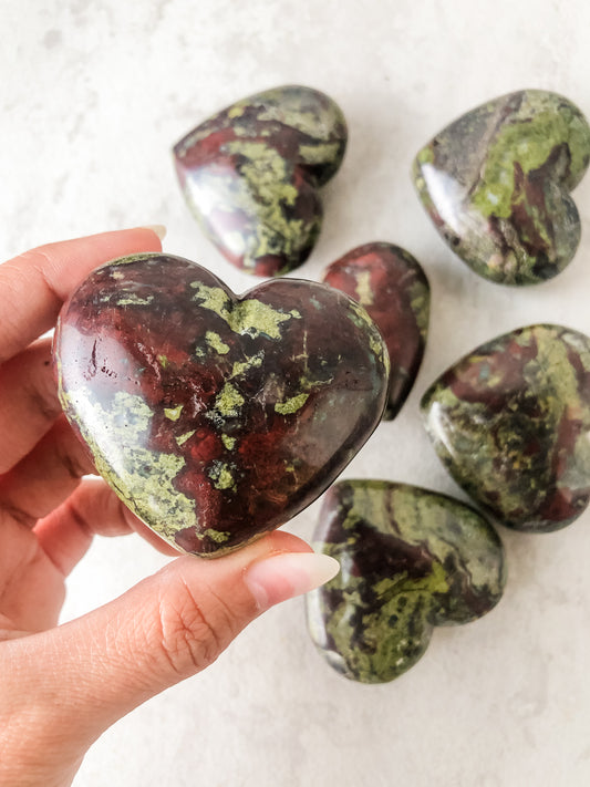 Dragonblood Jasper Heart