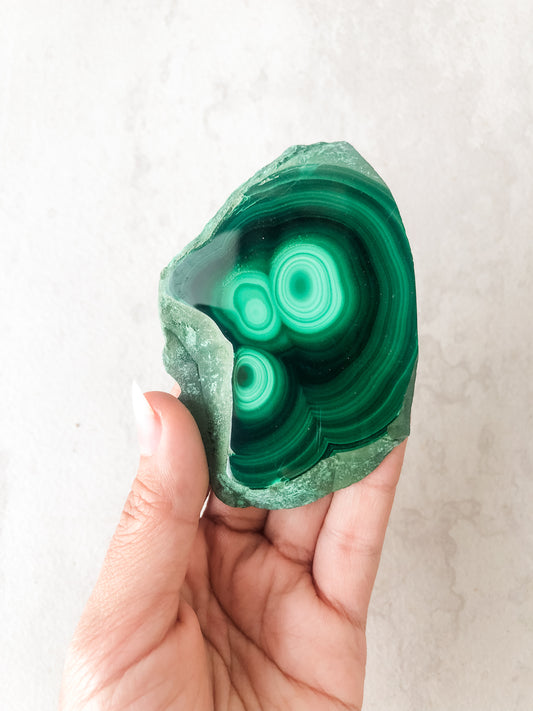 Malachite Freeform Slice (93g)