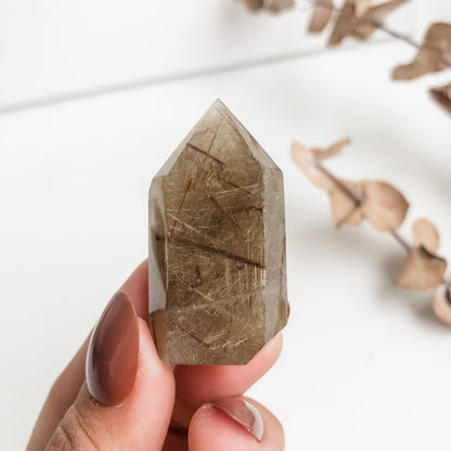 Gold Rutilated Quartz Mini Point