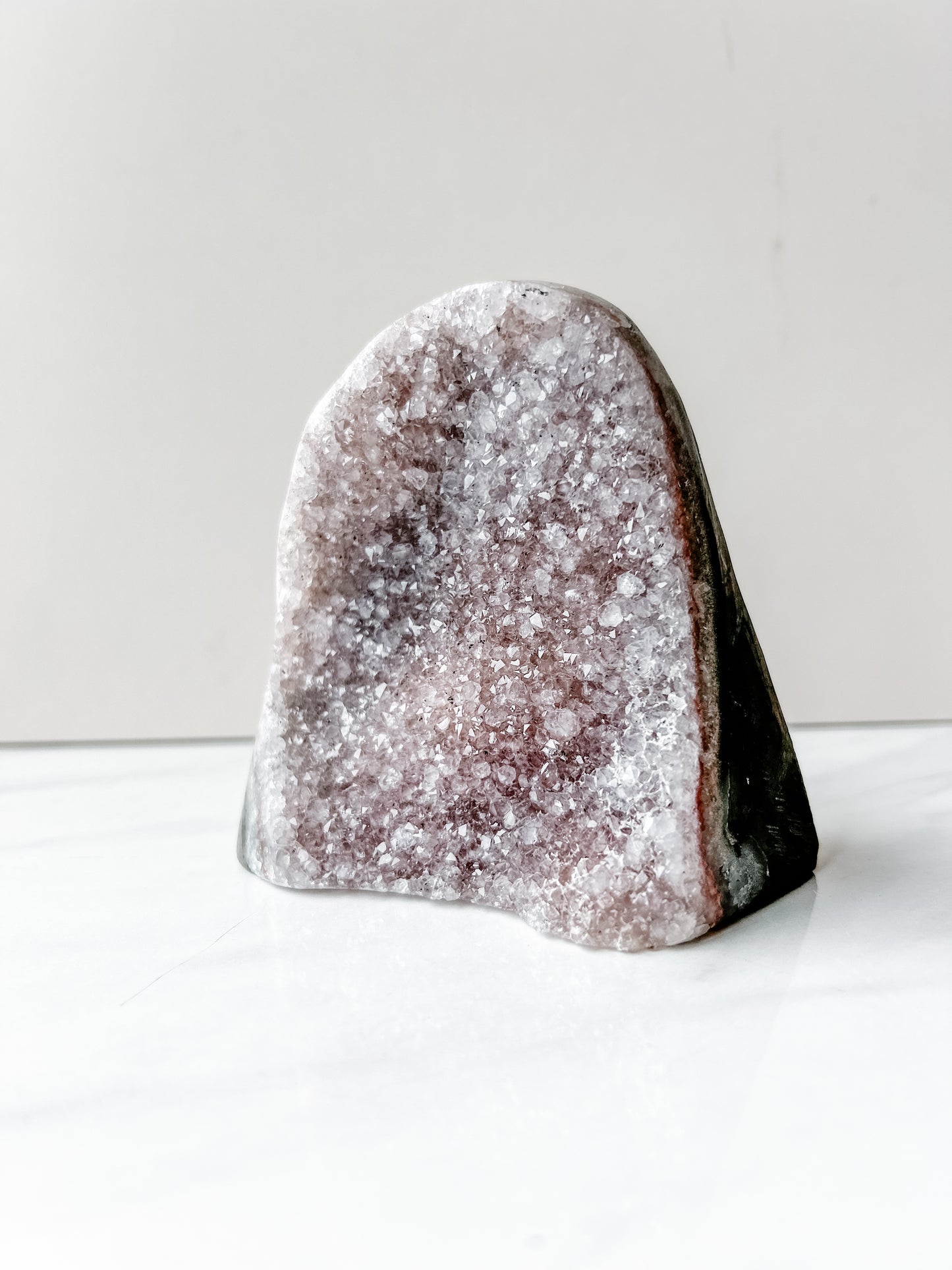 Lavender Amethyst Standing Geode (575g)