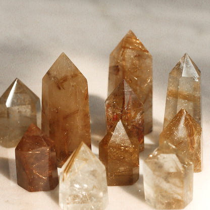 Gold Rutilated Quartz Mini Point