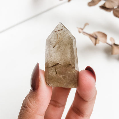 Gold Rutilated Quartz Mini Point