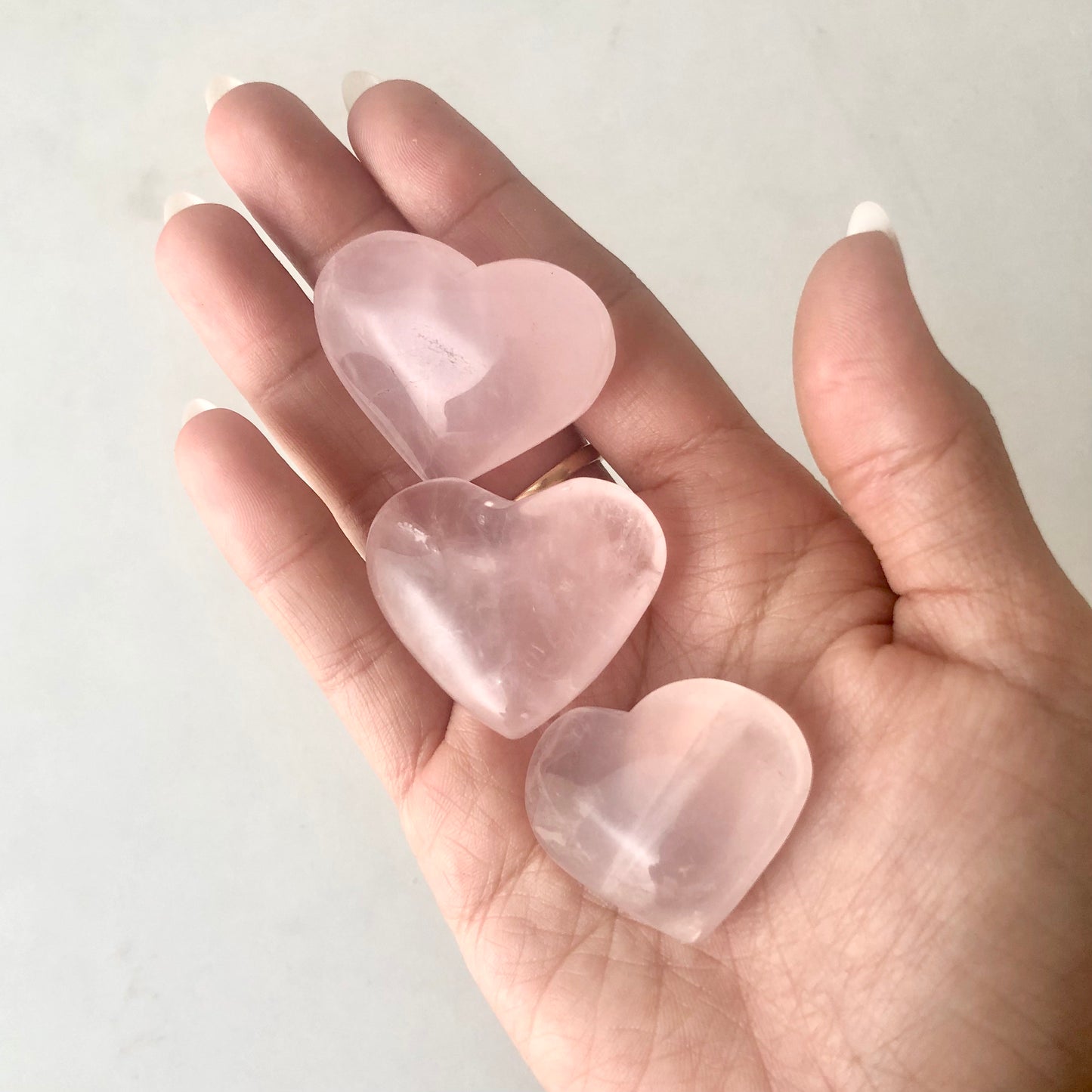 Rose Quartz Heart S