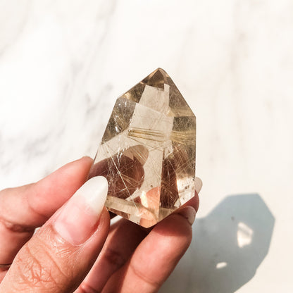 Gold Rutilated Quartz Point (35g)