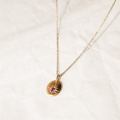 Birthstone Necklace - 14K Gold Vermeil