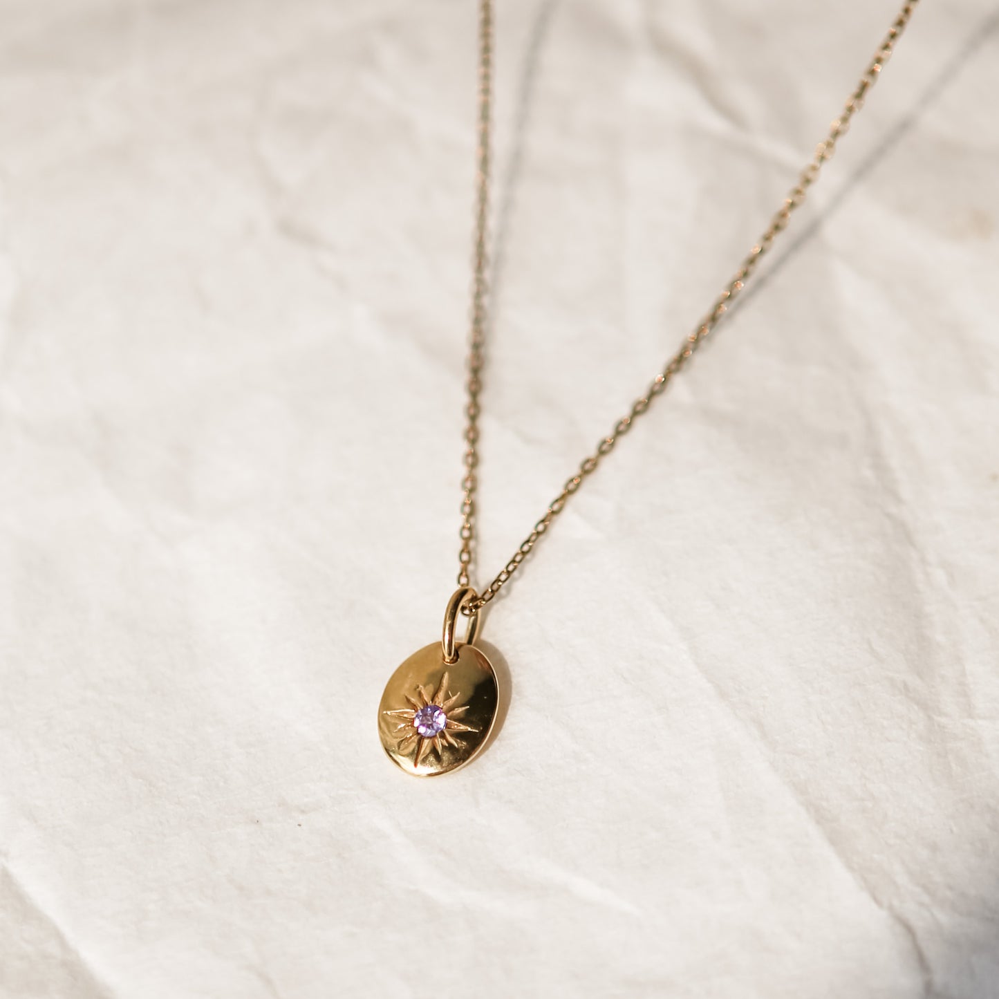 Birthstone Necklace - 14K Gold Vermeil