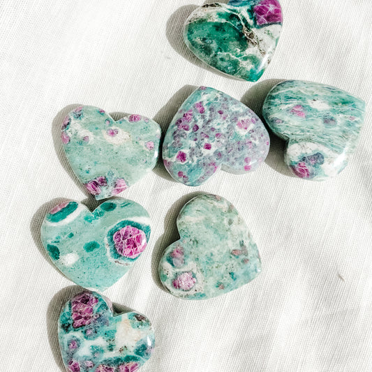 Ruby Fuchsite Heart