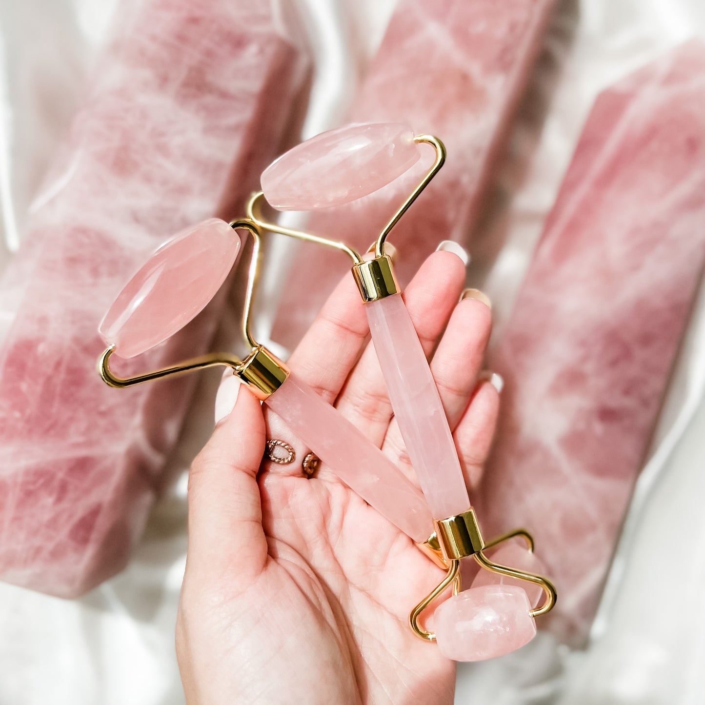 Rose Quartz Face Roller